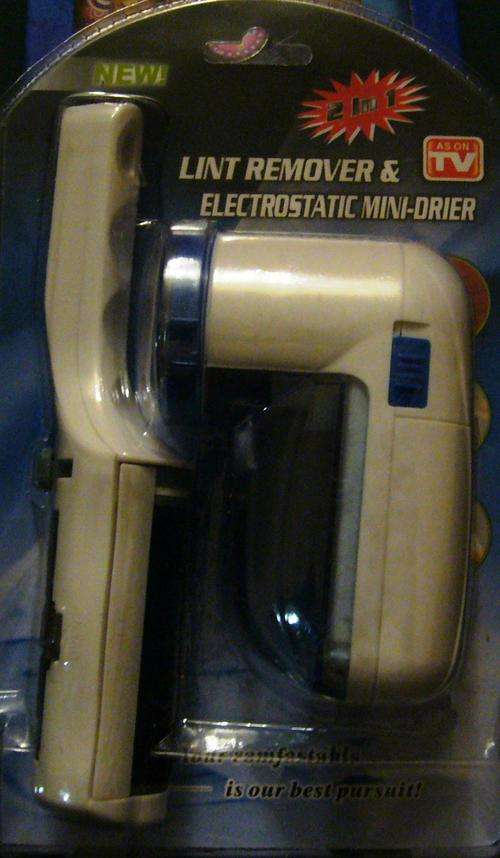 LINT REMOVER AND ELECTROSTATIC MINI-DRIER as seen on TV