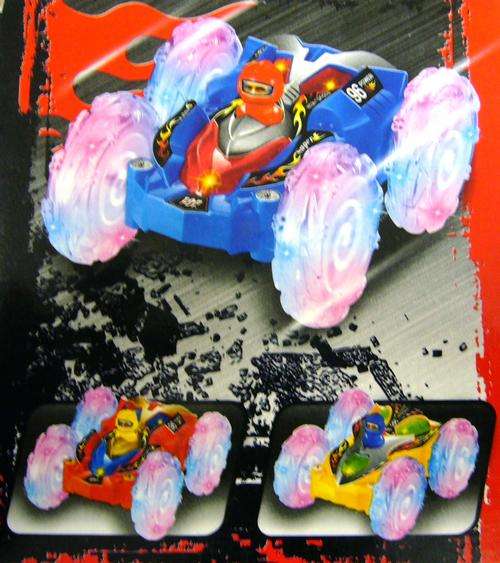 BATTERY OPERATED ROLLING CAR WITH DOUBLE FLASHING LIGHTS