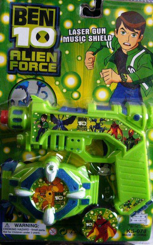 NEW BEN 10 LASER GUN MUSIC SHIELD