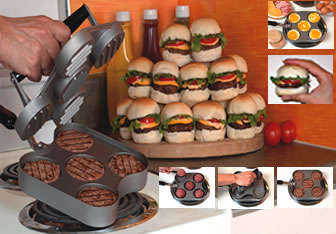 DELICIOUS MINI BURGER MAKER as seen on TV