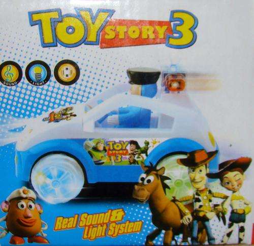 BATTERY OPERATED TOY STORY 3 POLICE CAR WITH LIGHTS AND MUSIC