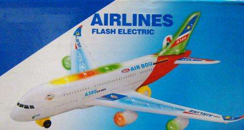 BATTERY OPERATED AIRBUS WITH LIGHTS AND MUSIC + FREE XMAS GIFT