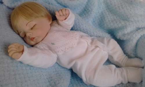 Porcelain sleeping baby