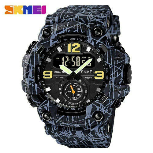 SKMEI 1637 Digital Men Watch Shockproof Wristwatch Fashion Sport Alarm Male Watches