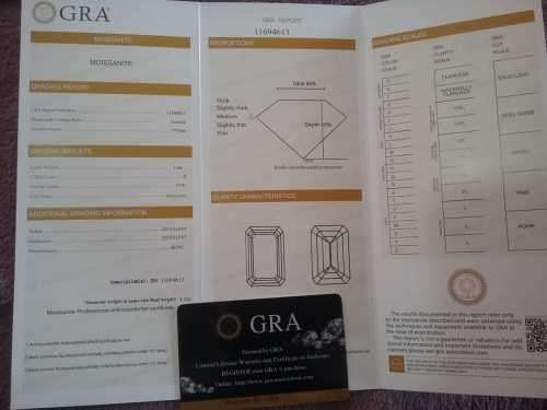 White 1CT 5*7MM D color Emerald Cut VVS1 With Certificate Moissanite Loose Gemstone Excellent Cut