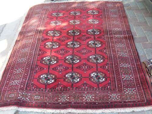 REDUCED!!! A PHENOMENAL TEKKE BHOKARA TURKOMAN ORIENTAL PERSIAN RUG/CARPET RICH REDS BROWNS ETC WOW!