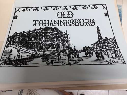 PORTFOLIO OF 12 PRINTS OF OLD JOHANNESBURG BY SA ARTIST JEFF KASSMAN BLACK & WHITE