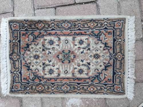 ON OFFER HAND KNOTTED small INDO PERSIAN MAHI DESIGN RUG
