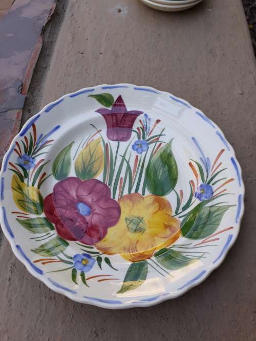 SOLIAN WARE SIMPSONS POTTERS GORGEOUS FLORAL LEAF ETC SIDE PLATE 18.5CM