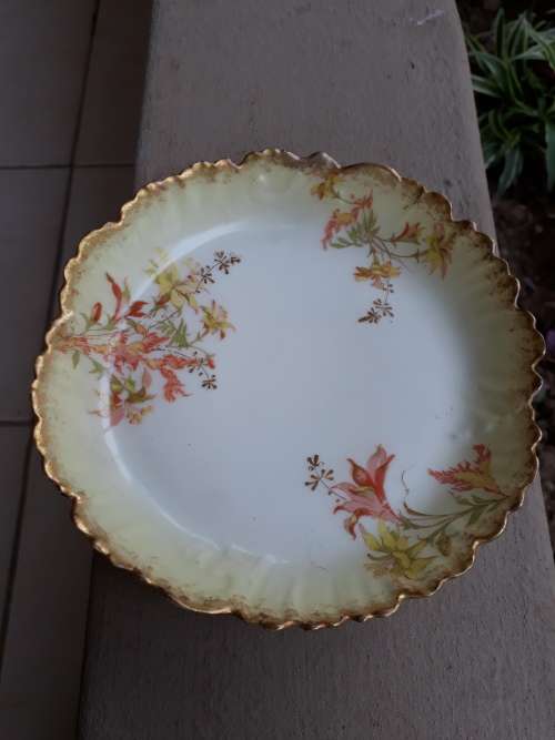 TRUELY MAGNIFIQUE! AN ANTIQUE TEA DUO BY MARTIAL REDON LIMOGE FRANCE FEAST YR EYES! NO2