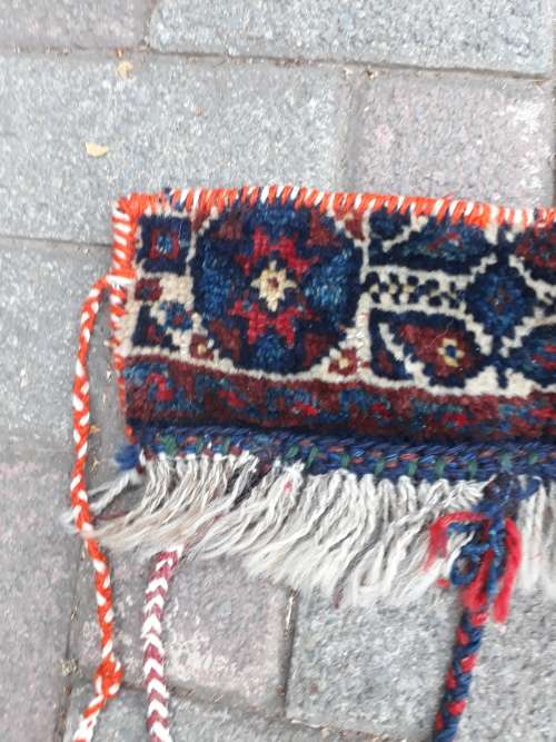 REDUCED!! THIS IS UNUSUAL & GORGEOUS A HAND KNOTTED PERSIAN DOOR HANGING (RUG) DECORATION W/ TASSELS