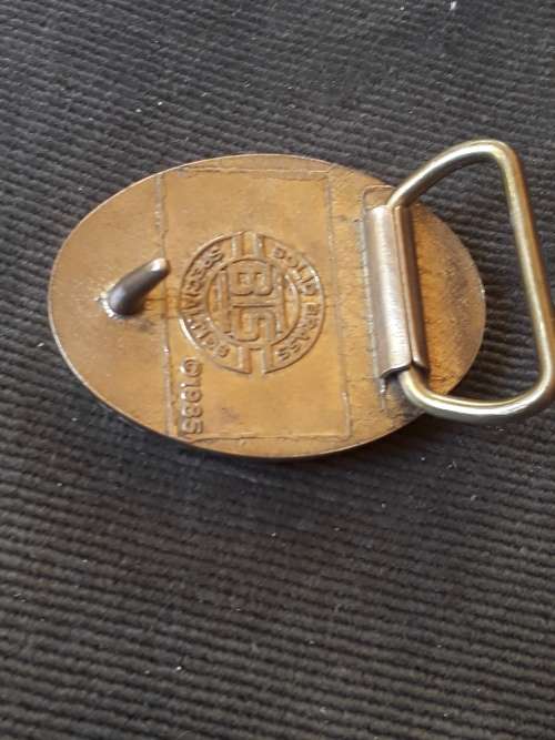 VINTAGE 1985 BTS (AMERICAN) INITIALED BRASS BUCKLE SCRIMSHAW MARINER WHALE and FRIGATE