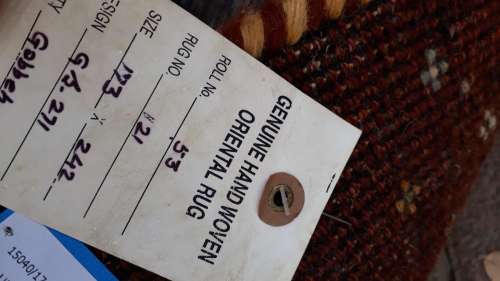 AS NEW GORGEOUS INDO PERSIAN HAND MADE GABBEH EARTHY AUTUMN TONES THICK STRIPE