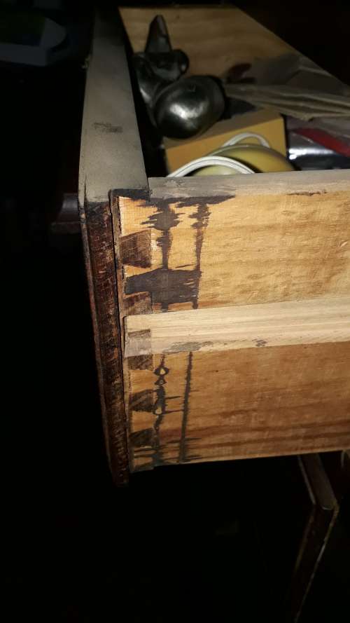 FOR RUSTY COTTON BEAUTIFUL VINTAGE WOOD CHEST OF DRAWERS UNUSUAL 4 SHORT 3 LONG