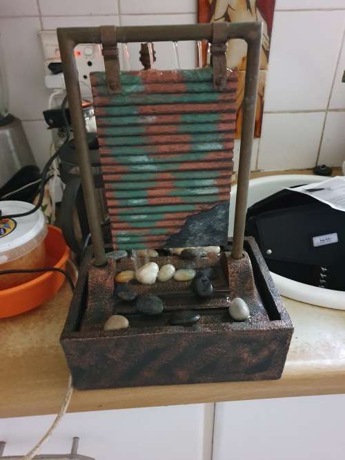 for ASLAMSULAMAN INDOOR TABLE OR DESK TOP WATER FEATURE FOUNTAIN + STONES