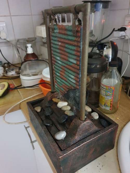 for ASLAMSULAMAN INDOOR TABLE OR DESK TOP WATER FEATURE FOUNTAIN + STONES