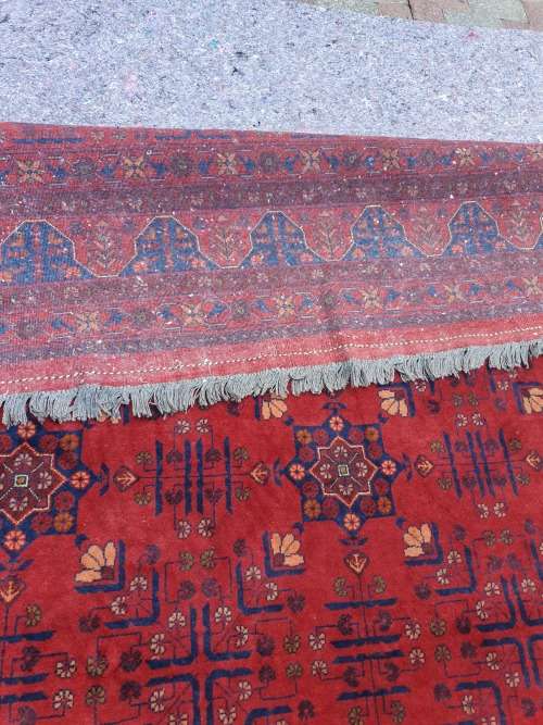 STUNNING LARGE FINELY HAND KNOTTED AFGHAN ORIENTAL KHAL MOHAMMADI CARPET WITH UNDERFELT