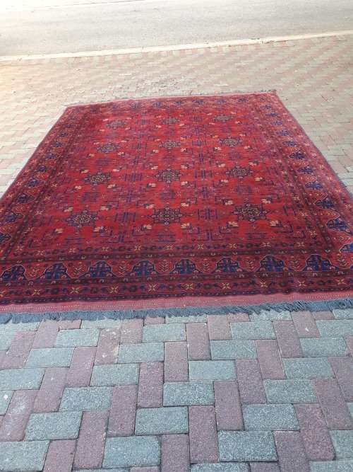STUNNING LARGE FINELY HAND KNOTTED AFGHAN ORIENTAL KHAL MOHAMMADI CARPET WITH UNDERFELT