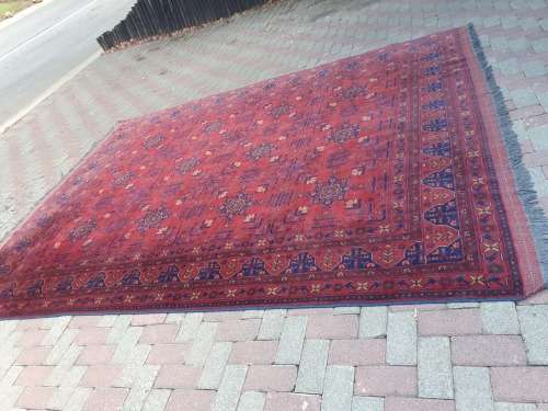 STUNNING LARGE FINELY HAND KNOTTED AFGHAN ORIENTAL KHAL MOHAMMADI CARPET WITH UNDERFELT