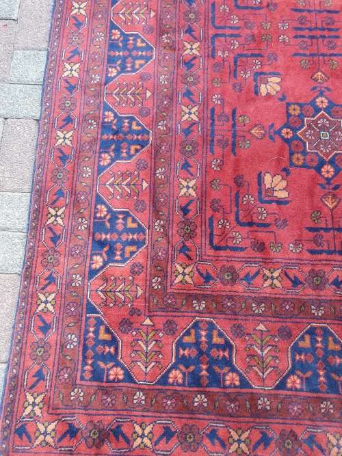 STUNNING LARGE FINELY HAND KNOTTED AFGHAN ORIENTAL KHAL MOHAMMADI CARPET WITH UNDERFELT