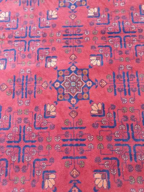 STUNNING LARGE FINELY HAND KNOTTED AFGHAN ORIENTAL KHAL MOHAMMADI CARPET WITH UNDERFELT