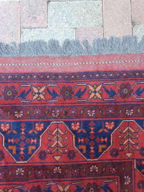 STUNNING LARGE FINELY HAND KNOTTED AFGHAN ORIENTAL KHAL MOHAMMADI CARPET WITH UNDERFELT