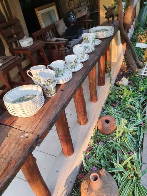 MID CENTURY VINTAGE RETRO NORWAY FIGGJO FLINT TURI DESIGN "MARKET" DINNER SERVICE