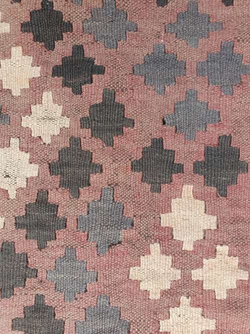 LOVELY HAND WOVEN FLAT WEAVE ORIENTAL / PERSIAN KILIM GEOMETRIC