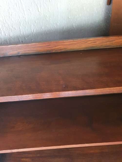 VINTAGE, BEAUTIFUL and STUNNING HEAVY LARGE and LONG SOLID OAK WOOD BOOKCASE