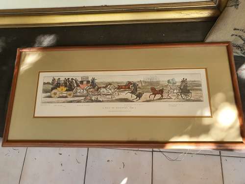 Vintage framed colour lithograph after John Paul A trip to Brighton Plate 2