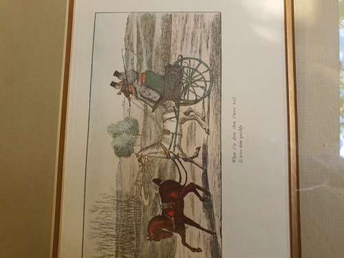 Vintage framed colour lithograph after John Paul A trip to Brighton Plate 2