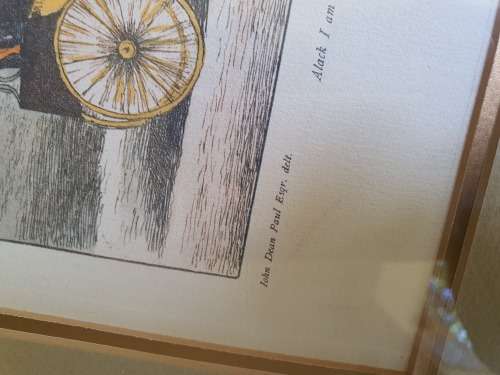 Vintage framed colour lithograph after John Paul A trip to Brighton Plate 2