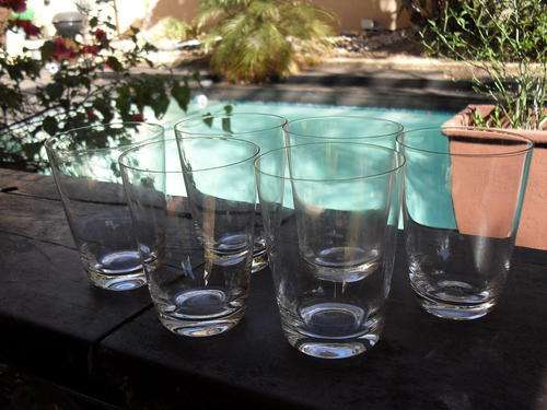 VERY DELICATE SET OF SIX ROSENTHAL CRYSTAL DRINKING? GLASSES