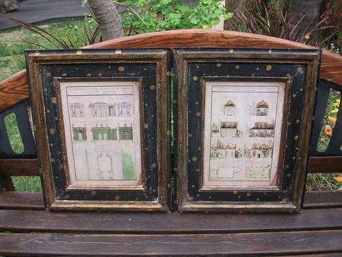 TWO MATCHING FRAMED ARCHITECT TYPE PRINTS. GREAT FOR THE OFFICE. NICE! FRAMES