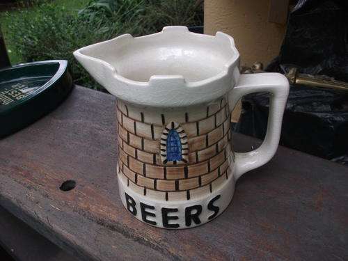 GRAHAMSTOWN POTTERIES DROSTDY WARE LARGE CASTLE BEERS JUG