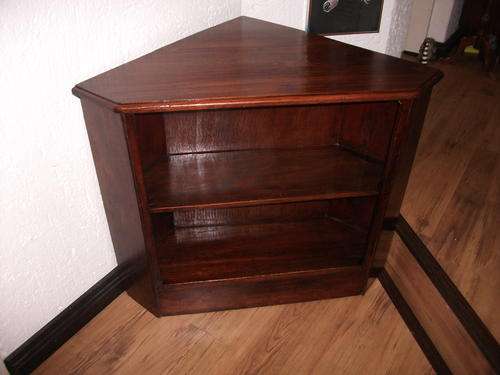 REDUCED!!!  CORNER UNIT WHICH I WOULD THINK A BOOKCASE OR DISPLAY SHELVES  . NOT EASY TO FIND!!
