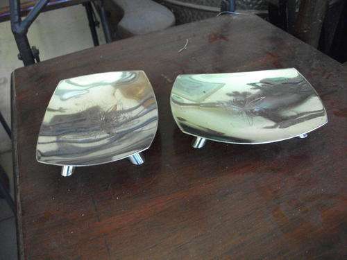 RETRO MADE IN ENGLAND ANGORA FOOTED SWEETIE DISHES (WORN)