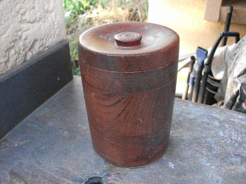 STINKWOOD???? TOBACCO JAR WITH LID