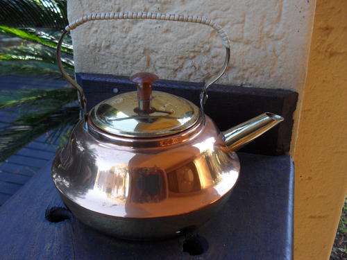 A rather nice Copper and Brass kettle Two metals ONE BID