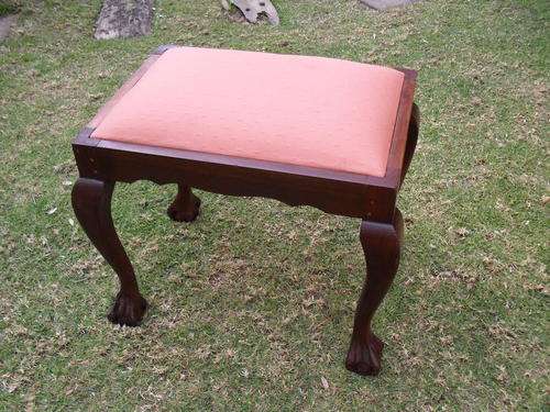FANTASTIC SOLID WOOD IMBUIA BALL AND CLAW DRESSING TABLE/PIANO STOOL