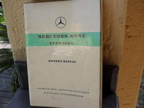 OWNERS MANUAL MERCEDES BENZ TYPE 180 b adjusting brakes, lubrication, maintenance etc etc
