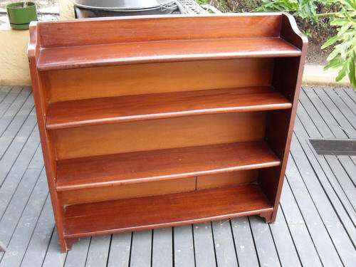 SEASON'S SALE SOLID MOHAGANY??  WOOD (TWO ADJUSTIBLE SHELVES) BOOKCASE (BOOK CASE) STUNNING PIECE