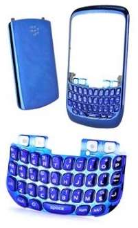 Blackberry Curve 8520 Chrome housing covers with keypad (Silver, Red, Green, Gold, Blue, Pink)