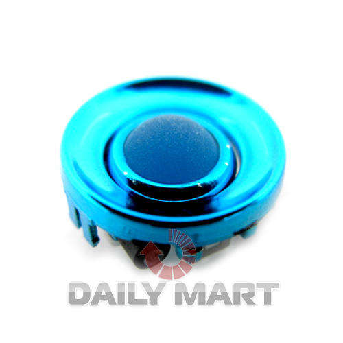 Chrome Trackball and Ring for Blackberry Mobile BLUE Curve 8310 and others  (see for your model)