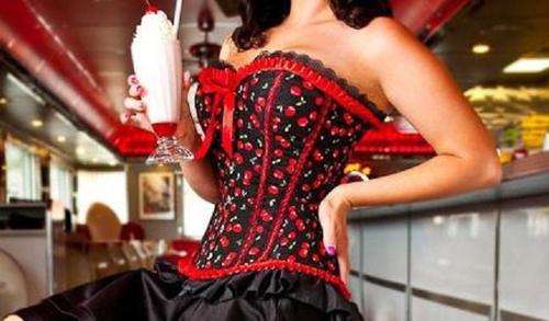 Fabulous Pin Up Cherry Corset