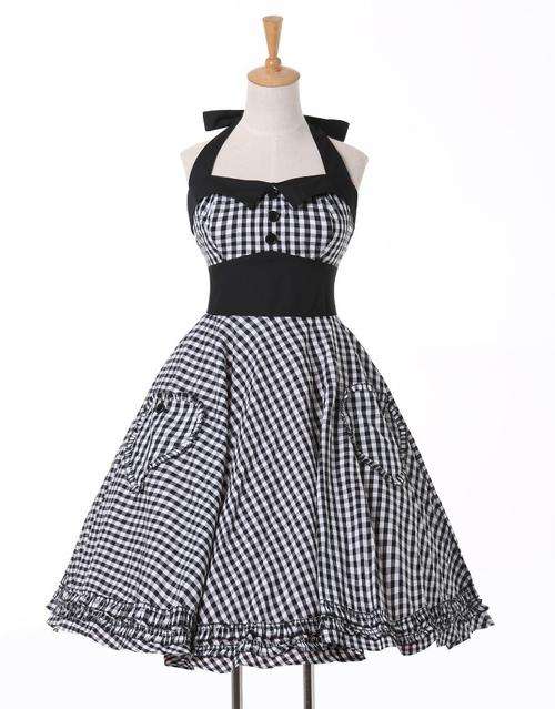 Gingham Pin Up / Rockabilly Swing Dress
