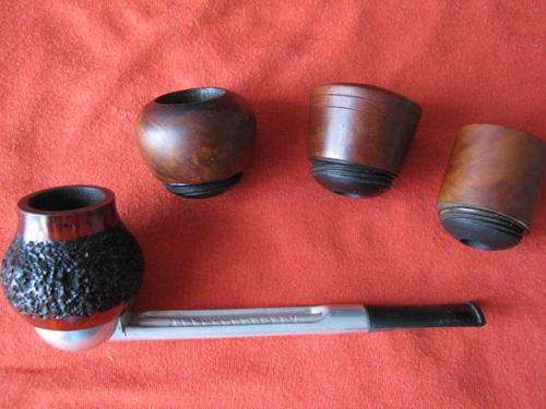 Falcon Pipe , made in England with 3 extra bowls