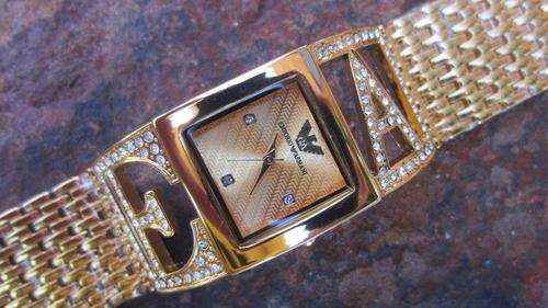 EMPORIO ARMANI LADIES WATCH! GOLD SQUARE FACE - LATEST ARRIVAL!!!