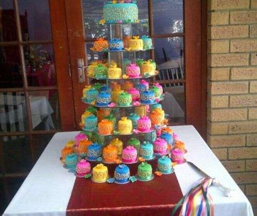 6 Tier Multi Purpose Stackable Cupcake Stand with FREE Cake Stand