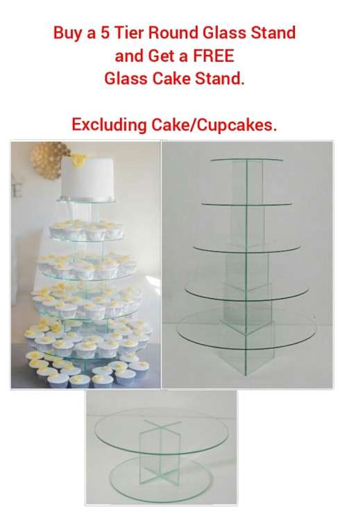 BUY a 5 Tier Cake/Cupcake stand Get a FREE Cake Stand